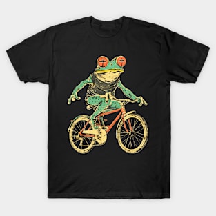 Funny Frog On A Bike T-Shirt